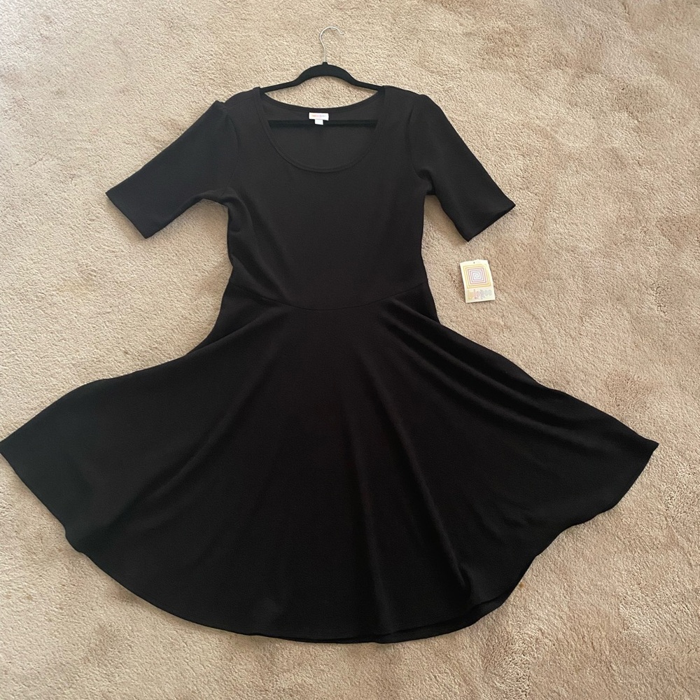 Lularoe light knit dress, size 2XL, new w/tags perfect condition. Blk